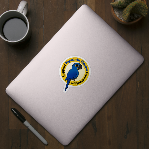 Support Hyacinth Macaw Conservation by birdorable